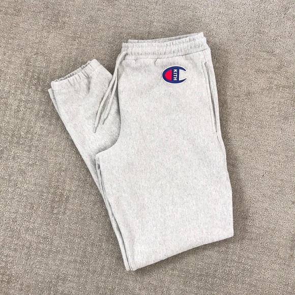 Champion Pants - Champion x Kith Gray Sweatpants